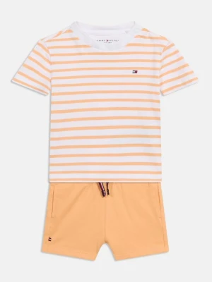 T-shirt z nadrukiem Tommy Hilfiger pomarańczowy
