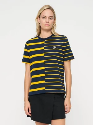 T-shirt z nadrukiem Tommy Hilfiger pomarańczowy