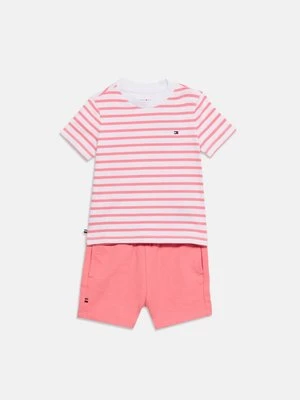 T-shirt z nadrukiem Tommy Hilfiger różowy