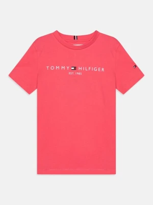T-shirt z nadrukiem Tommy Hilfiger różowy
