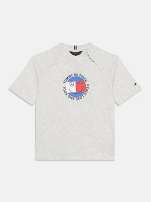 T-shirt z nadrukiem Tommy Hilfiger szary