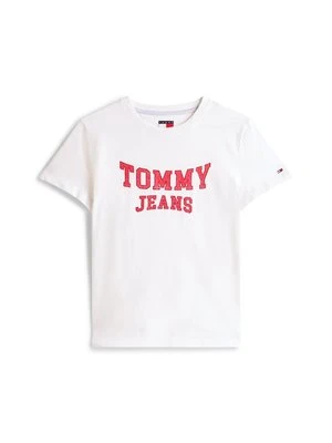 Zdjęcie produktu T-shirt z nadrukiem Tommy Jeans mleczny