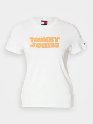 Zdjęcie produktu T-shirt z nadrukiem Tommy Jeans mleczny
