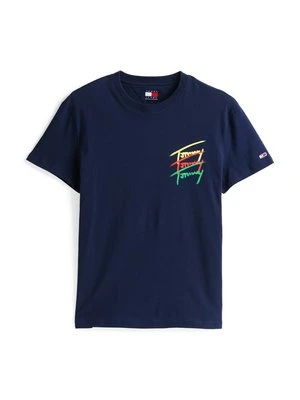 Zdjęcie produktu T-shirt z nadrukiem Tommy Jeans granatowy
