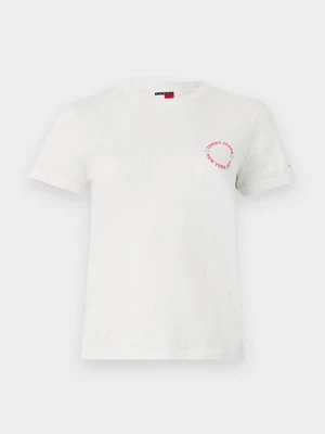 T-shirt z nadrukiem Tommy Jeans biały