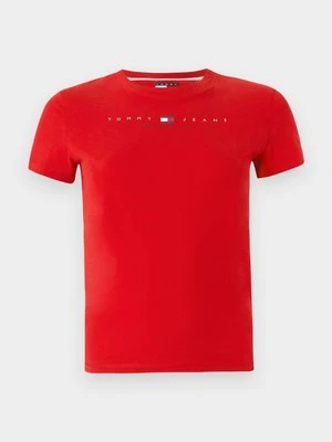Zdjęcie produktu T-shirt z nadrukiem Tommy Jeans czerwony