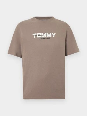 Zdjęcie produktu T-shirt z nadrukiem Tommy Jeans brązowy