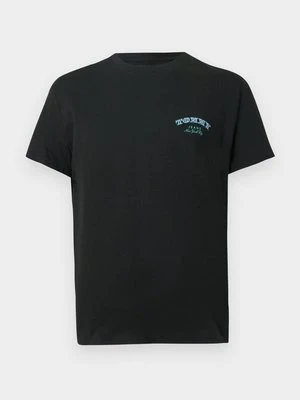 T-shirt z nadrukiem Tommy Jeans czarny