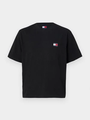 T-shirt z nadrukiem Tommy Jeans czarny