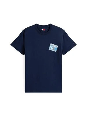 Zdjęcie produktu T-shirt z nadrukiem Tommy Jeans granatowy