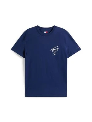 Zdjęcie produktu T-shirt z nadrukiem Tommy Jeans granatowy