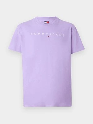 Zdjęcie produktu T-shirt z nadrukiem Tommy Jeans liliowy