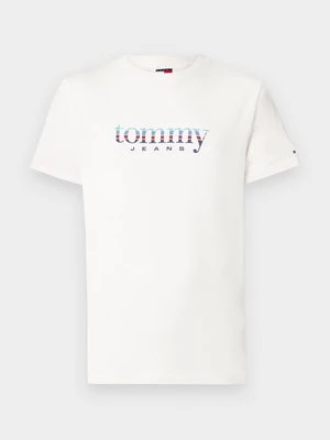 T-shirt z nadrukiem Tommy Jeans biały