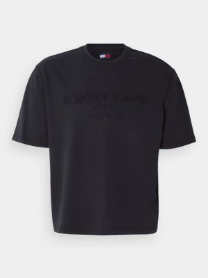 T-shirt z nadrukiem Tommy Jeans czarny