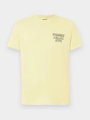 T-shirt z nadrukiem Tommy Jeans żółty