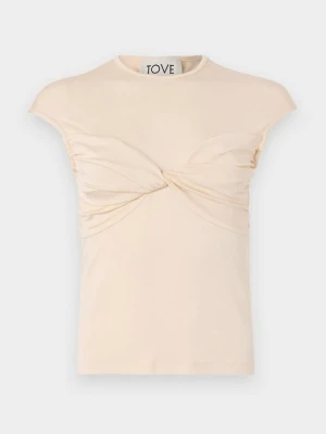 T-shirt z nadrukiem TOVE mleczny