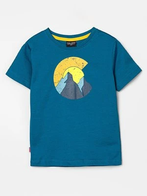 T-shirt z nadrukiem Trollkids niebieski