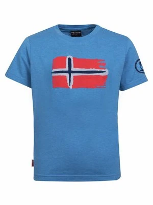 T-shirt z nadrukiem Trollkids jasnoniebieski