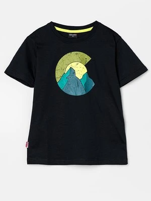 T-shirt z nadrukiem Trollkids czarny