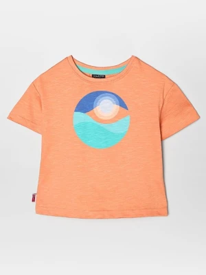 T-shirt z nadrukiem Trollkids koralowy