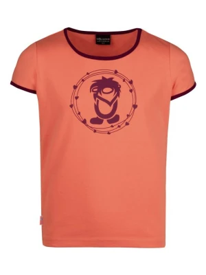 T-shirt z nadrukiem Trollkids morelowy