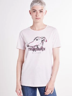 T-shirt z nadrukiem Trussardi