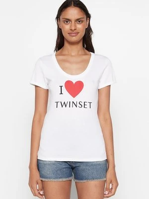 T-shirt z nadrukiem TWINSET