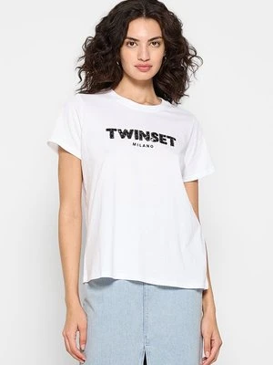Zdjęcie produktu T-shirt z nadrukiem TWINSET biały