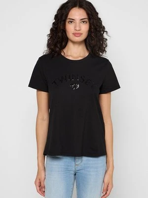Zdjęcie produktu T-shirt z nadrukiem TWINSET czarny