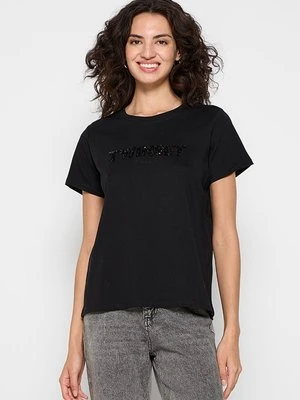 Zdjęcie produktu T-shirt z nadrukiem TWINSET czarny