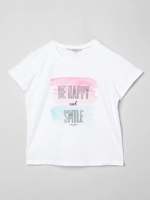 T-shirt z nadrukiem TWINSET biały
