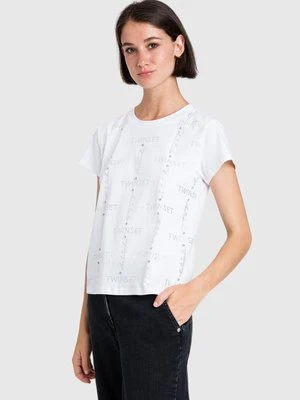 T-shirt z nadrukiem Twinset ACTITUDE