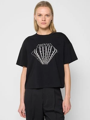 T-shirt z nadrukiem Twinset ACTITUDE