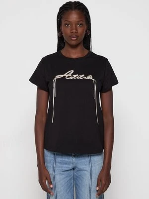 Zdjęcie produktu T-shirt z nadrukiem Twinset ACTITUDE