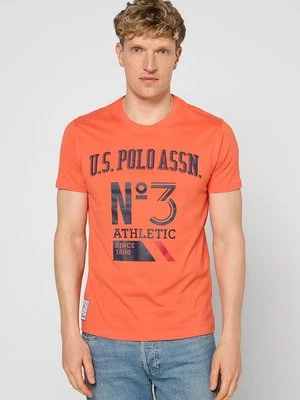 T-shirt z nadrukiem U.S. POLO ASSN. czerwony