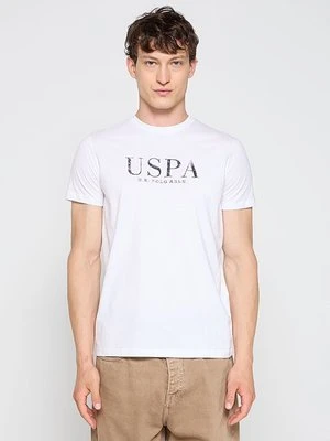 T-shirt z nadrukiem U.S. POLO ASSN. biały