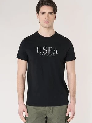 T-shirt z nadrukiem U.S. POLO ASSN. czarny