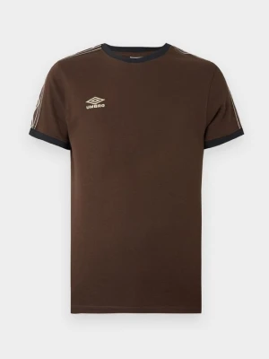 T-shirt z nadrukiem Umbro brązowy
