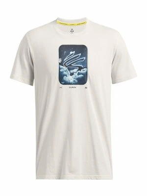 T-shirt z nadrukiem Under Armour biały