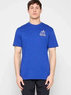 T-shirt z nadrukiem Under Armour niebieski