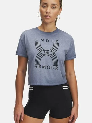 T-shirt z nadrukiem Under Armour szary