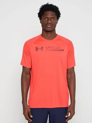 T-shirt z nadrukiem Under Armour czerwony