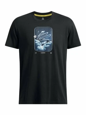 T-shirt z nadrukiem Under Armour czarny