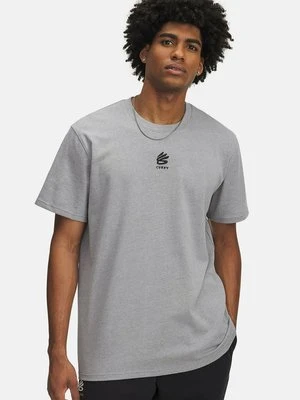 T-shirt z nadrukiem Under Armour jasnoszary