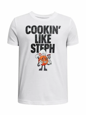 T-shirt z nadrukiem Under Armour biały