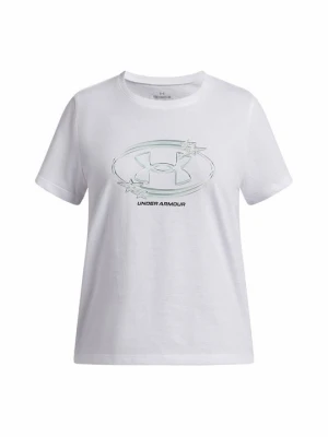 T-shirt z nadrukiem Under Armour biały