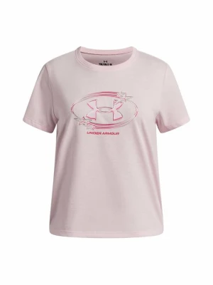T-shirt z nadrukiem Under Armour różowy
