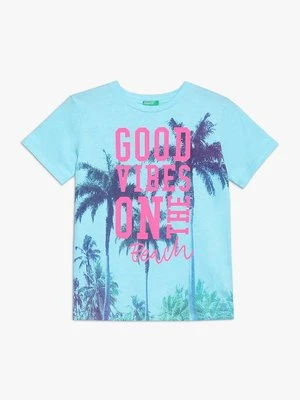T-shirt z nadrukiem United Colors of Benetton