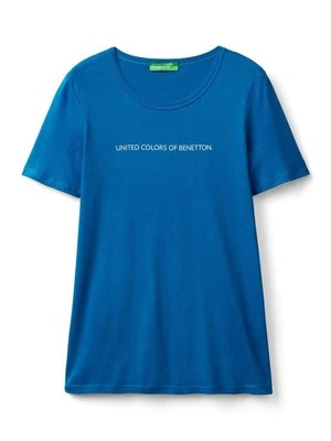 T-shirt z nadrukiem United Colors of Benetton