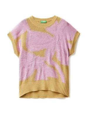 T-shirt z nadrukiem United Colors of Benetton